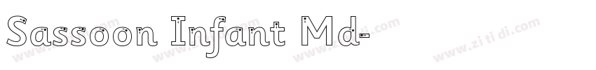 Sassoon Infant Md字体转换